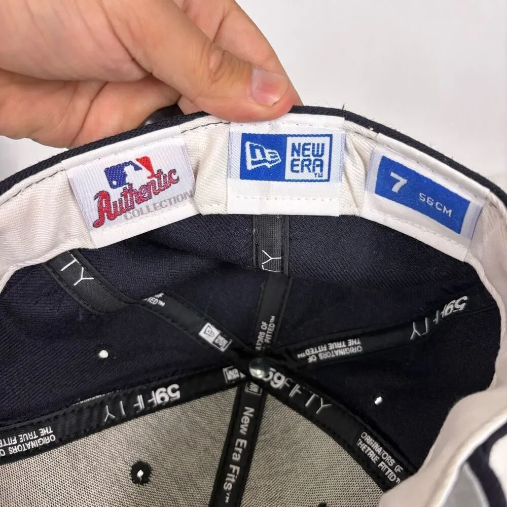 New New Era MLB Detroit Tigers Navy Blue Baseball Hat Size‎ 7 56cm